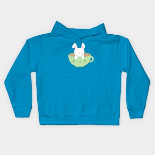 Kawaii Bunny and Coffee T-Shirt Kids Hoodie